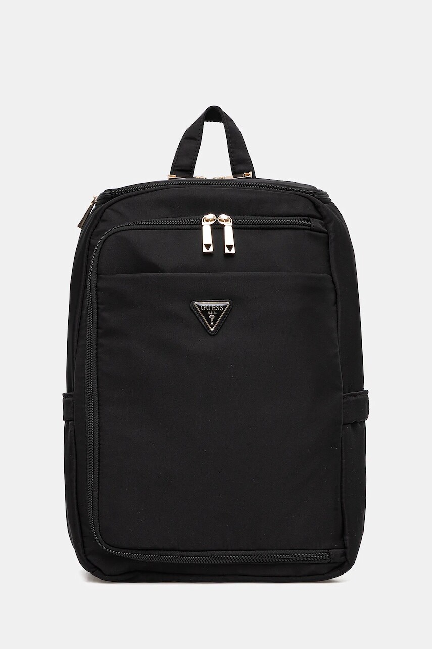 Ruksak Guess FOLLIE dámsky, čierna farba, veľký, jednofarebná, TWNN96 76034