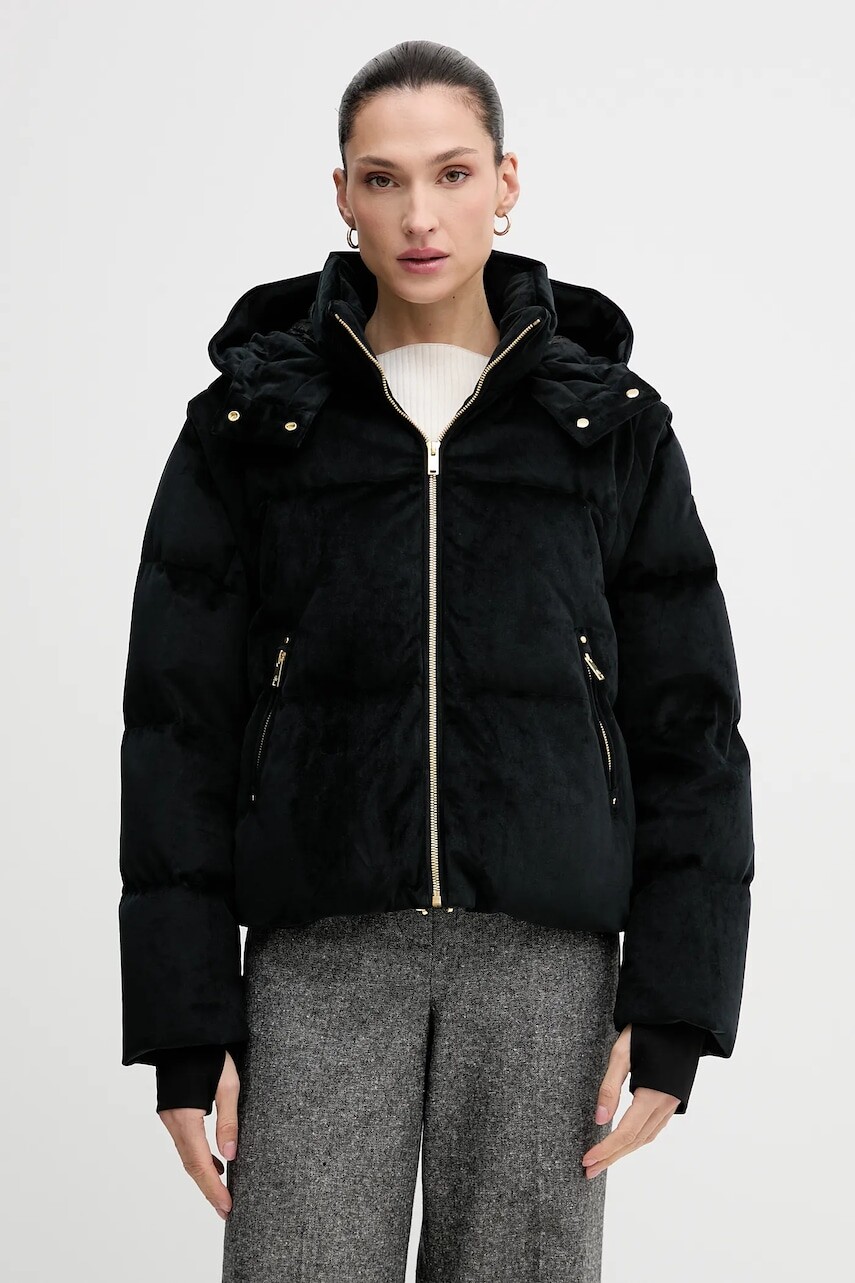 Páperová bunda MOOSE KNUCKLES čierna farba, zimná, M34LJ194G