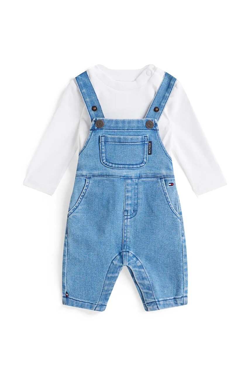 Detské nohavice na traky Tommy Hilfiger KN0KN02199