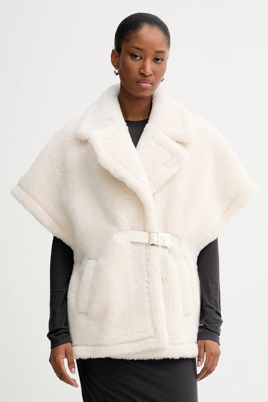 Vesta s prímesou vlny Blugirl Blumarine béžová farba, prechodná, PF5003.T0300