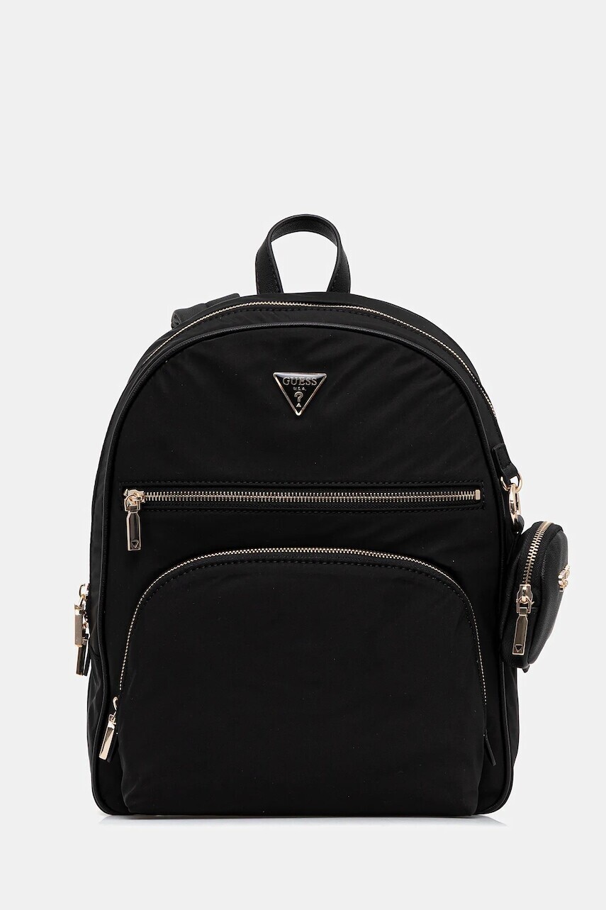 Ruksak Guess POWER PLAY dámsky, čierna farba, veľký, jednofarebný, HWYG71 24350