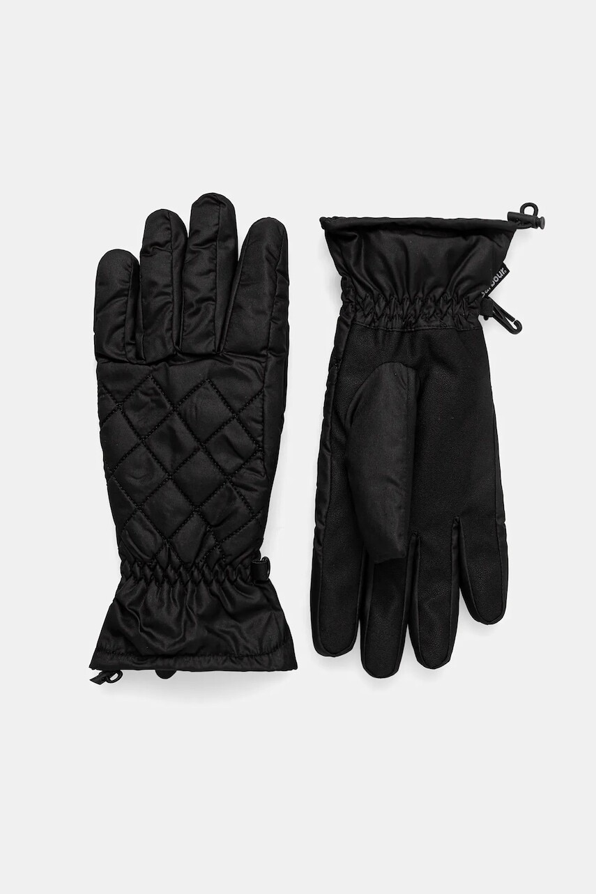 Rukavice Barbour čierna farba, LGL0142