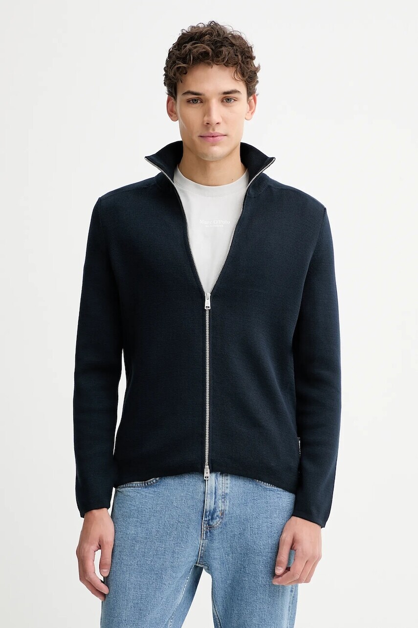 Bavlnený sveter Marc O'Polo tmavomodrá farba, M20501661002