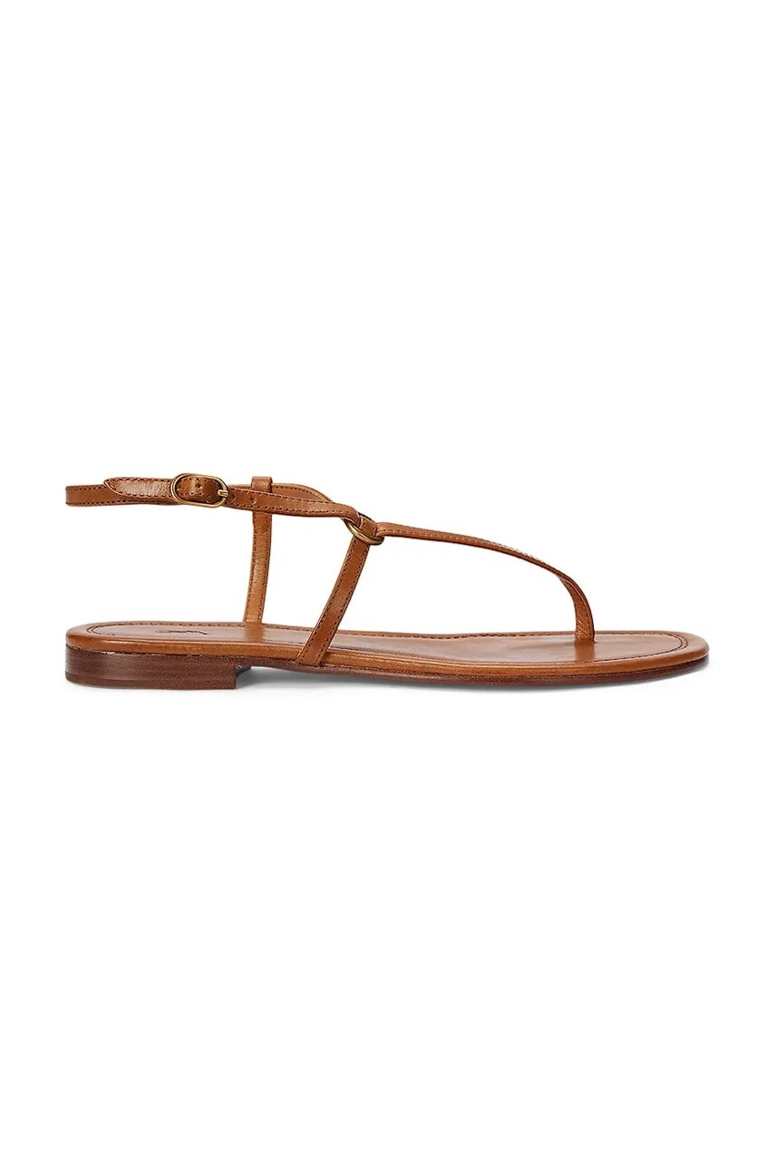 Kožené sandále Polo Ralph Lauren Plo Rng Br Sandal hnedá farba, 818932586001