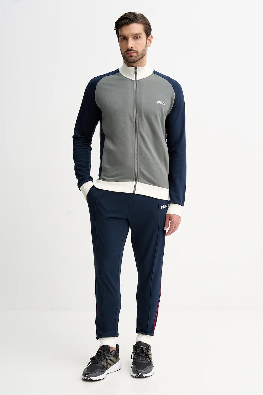 Bavlnená tepláková súprava Fila zelená farba, FPW1227