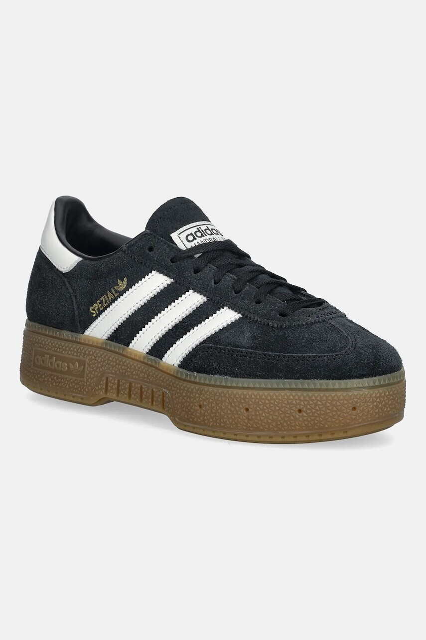 Semišové tenisky adidas Originals Handball Spezial Bold čierna farba, JR7438