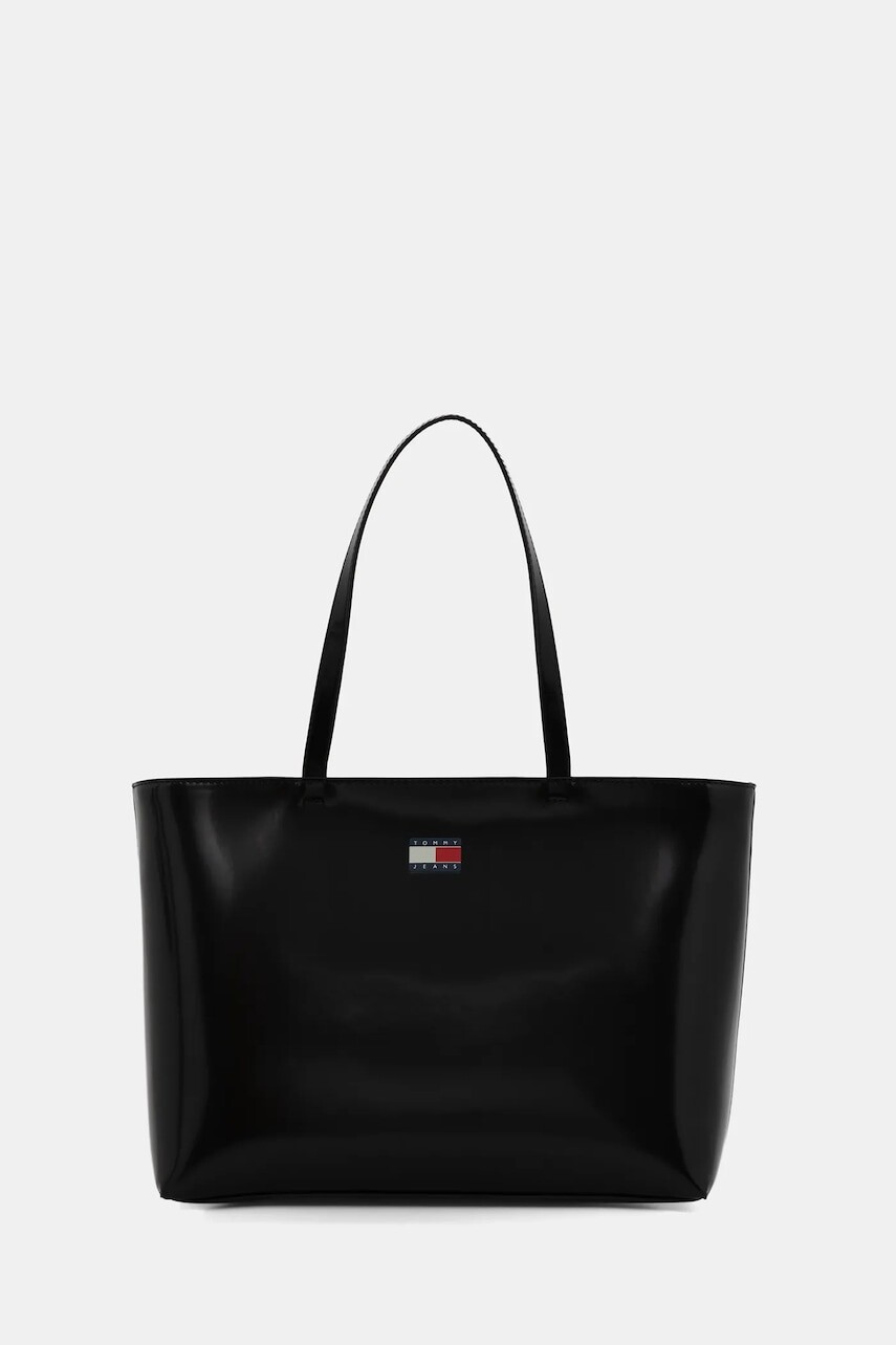 Kabelka Tommy Jeans čierna farba, AW0AW18069
