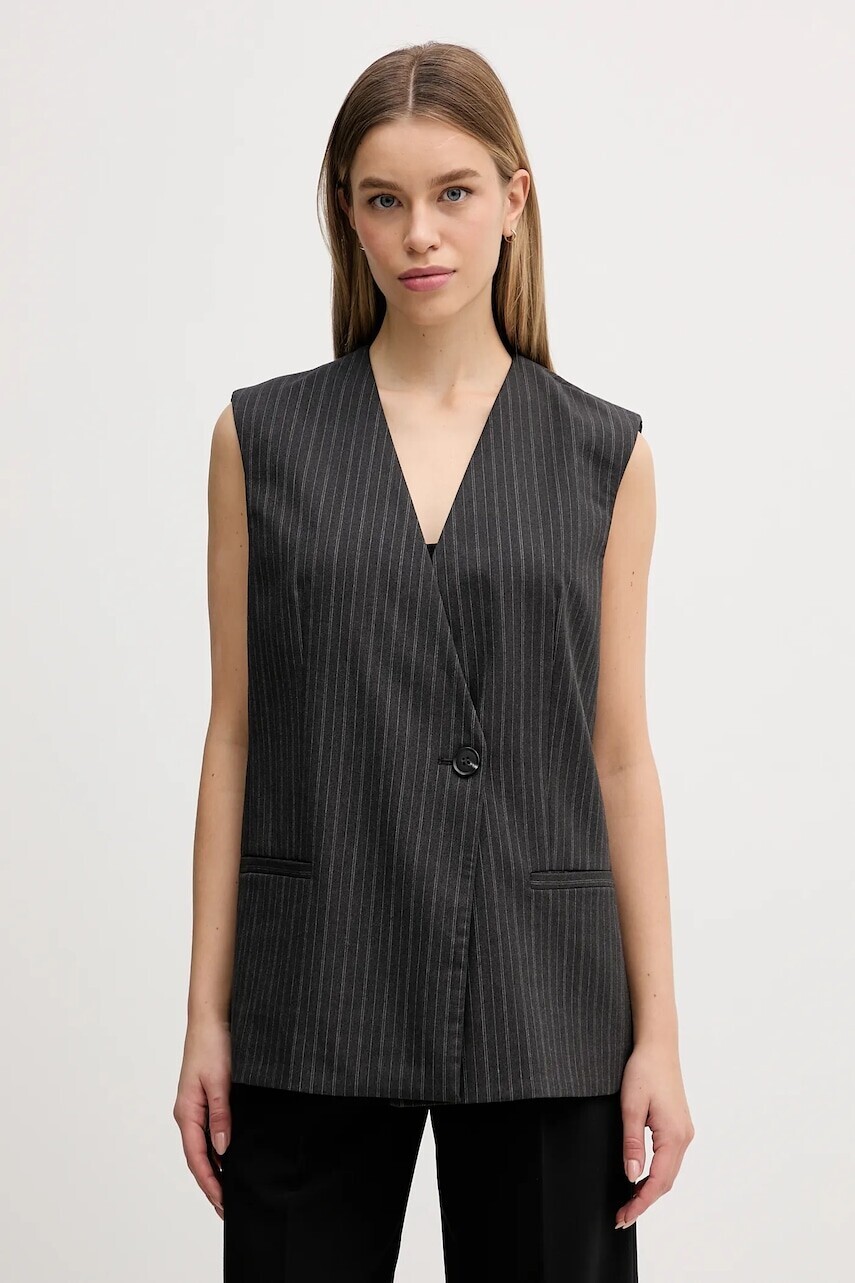 Vesta Sisley šedá farba, dvojradová, 209YLJ00X