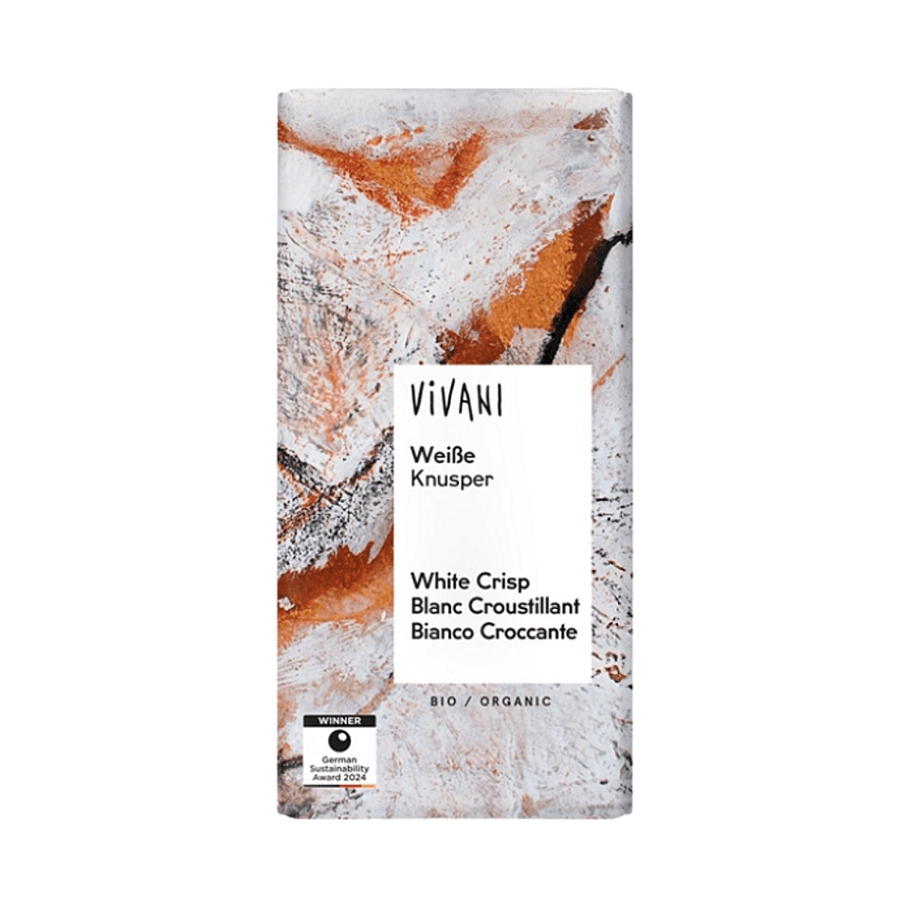VIVANI Čokoláda biela chrumkavá BIO 80 g
