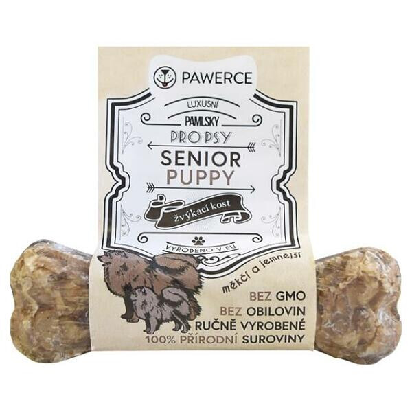 PAWERCE SENIOR Žuvacia kosť plnená pre psov 1 ks, Veľkosť: M