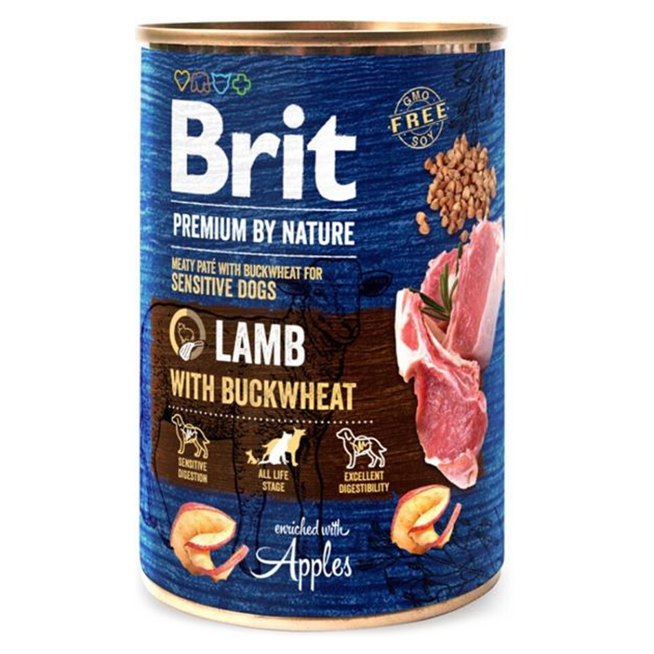 BRIT Premium by Nature Lamb & Buckwheat konzerva pre psov 1 ks, Hmotnosť balenia: 800 g