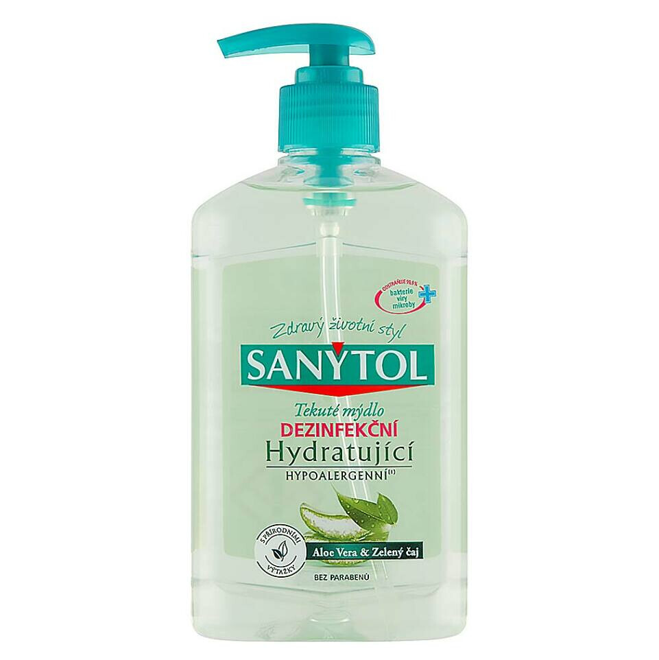 SANYTOL Dezinfekčné mydlo hydratujúce 250 ml