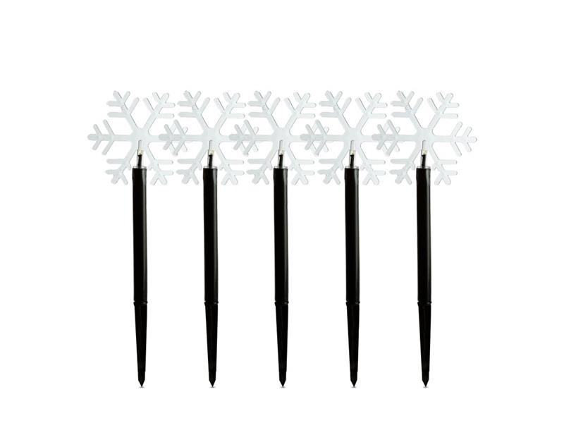 Dekorácia vianočná HOME 59764 Zapichovacia snehová vločka