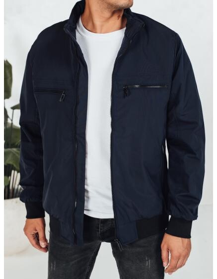 Pánska bunda, tmavomodrá