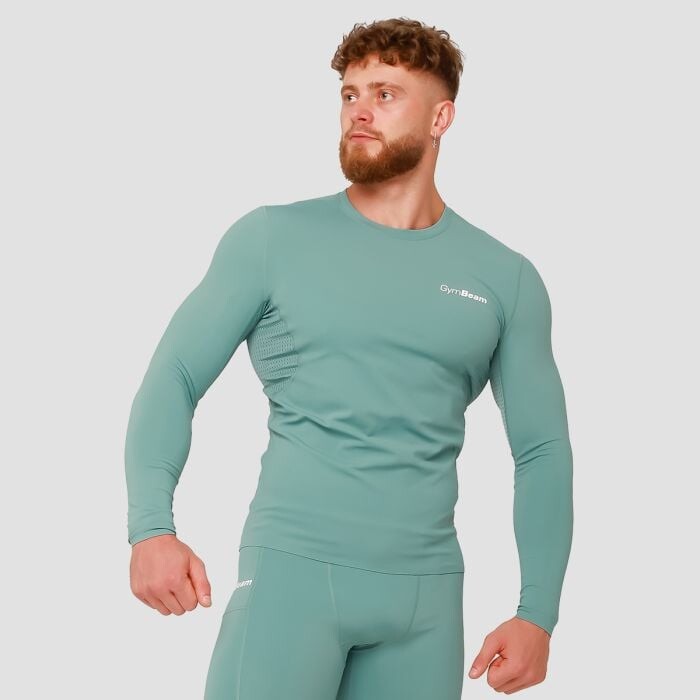 GymBeam Kompresné tričko s dlhým rukávom High Blue  XXXL