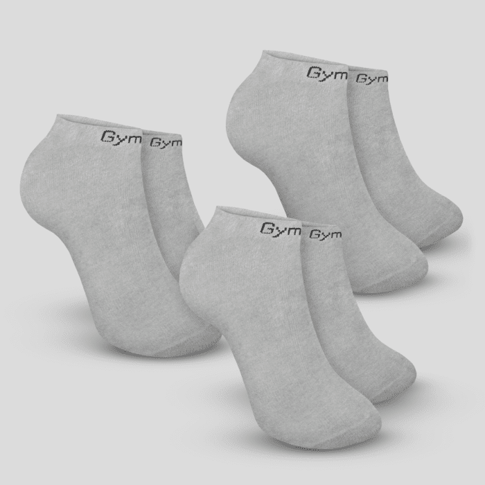 GymBeam Ponožky Ankle Socks 3Pack Grey  XLXL