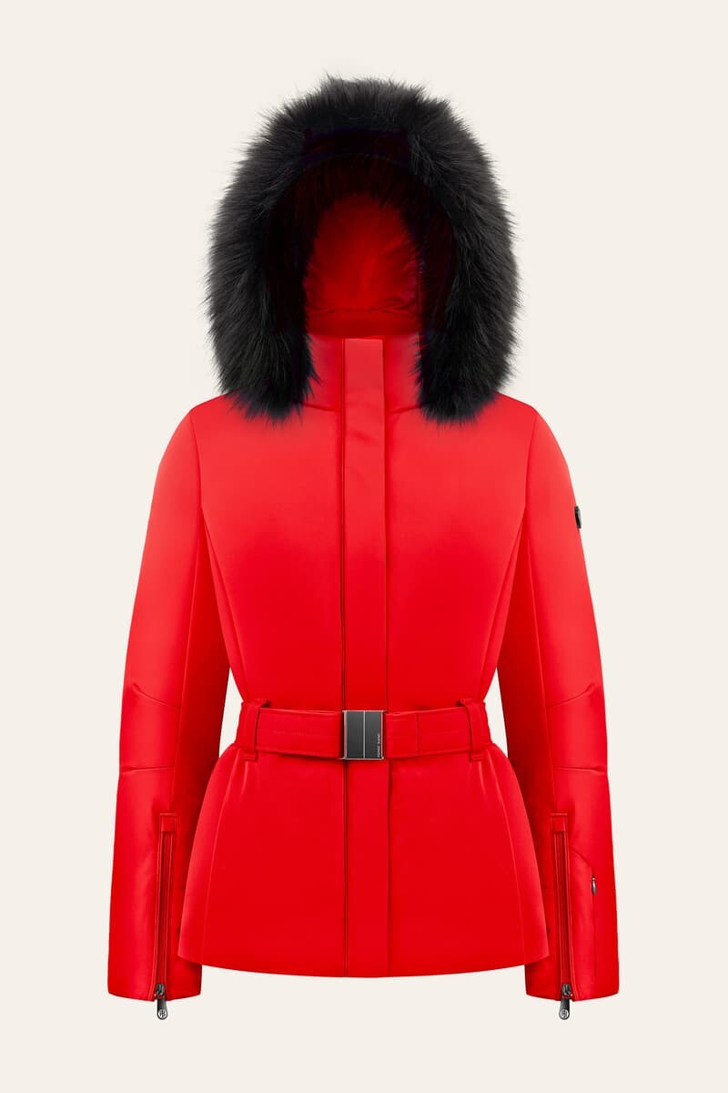 Dámska lyžiarska bunda s kožušinou Poivre Blanc EMILY-WO STRETCH SKI JACKET