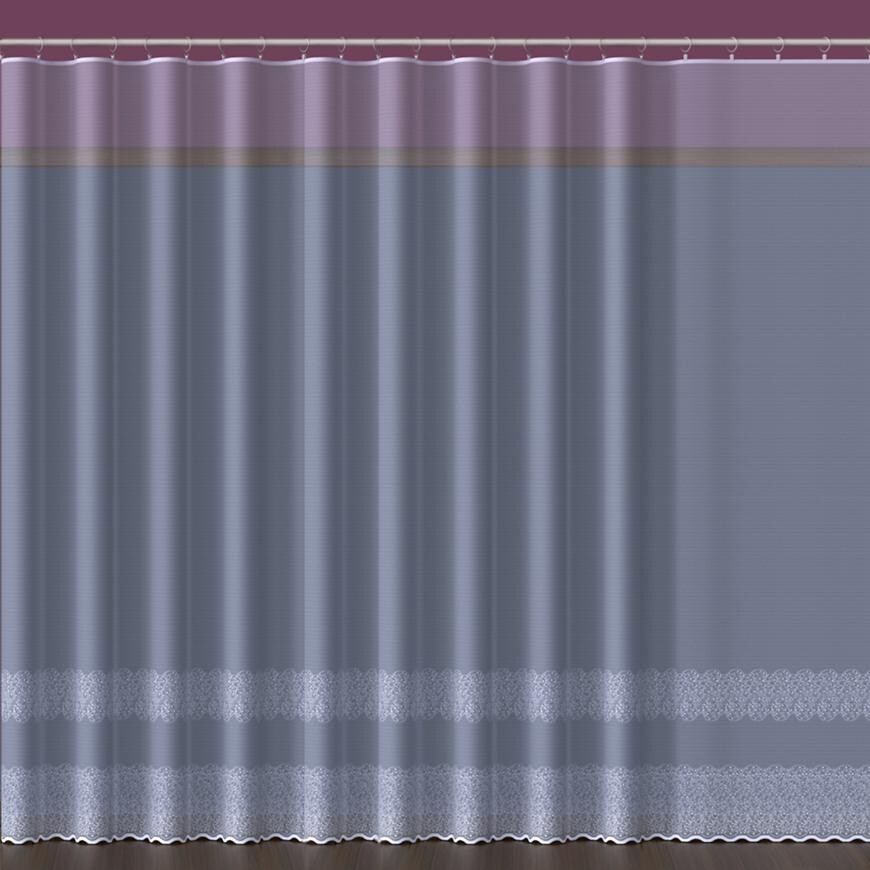 Žakarová záclona 618D360/180 biely. Tovar na mieru