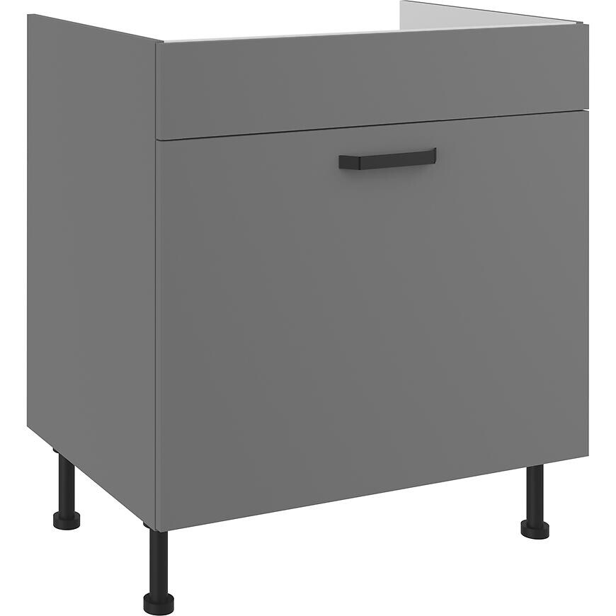 Kuchynská skrinka Nessa antracit 80ZL 1S BB