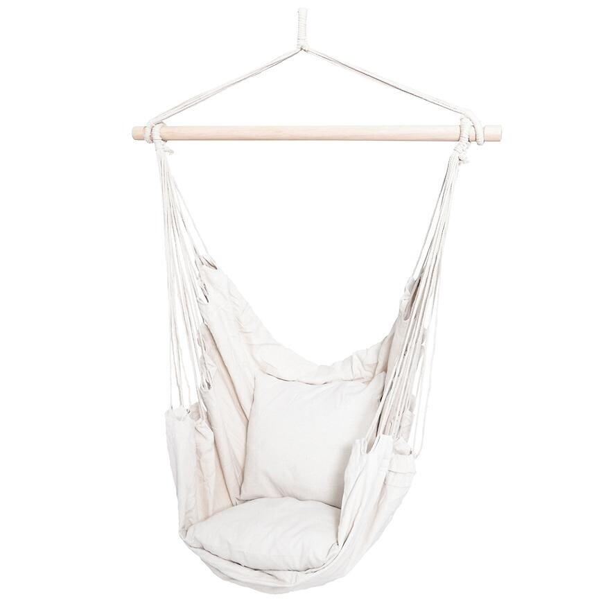 Brazílske závesné kreslo biele