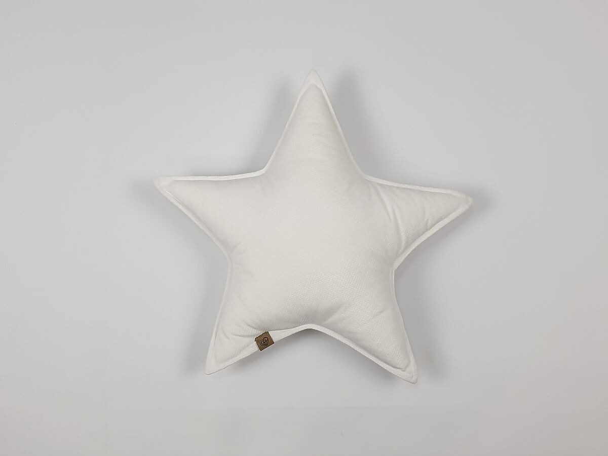 Vankúšik hviezda - biely