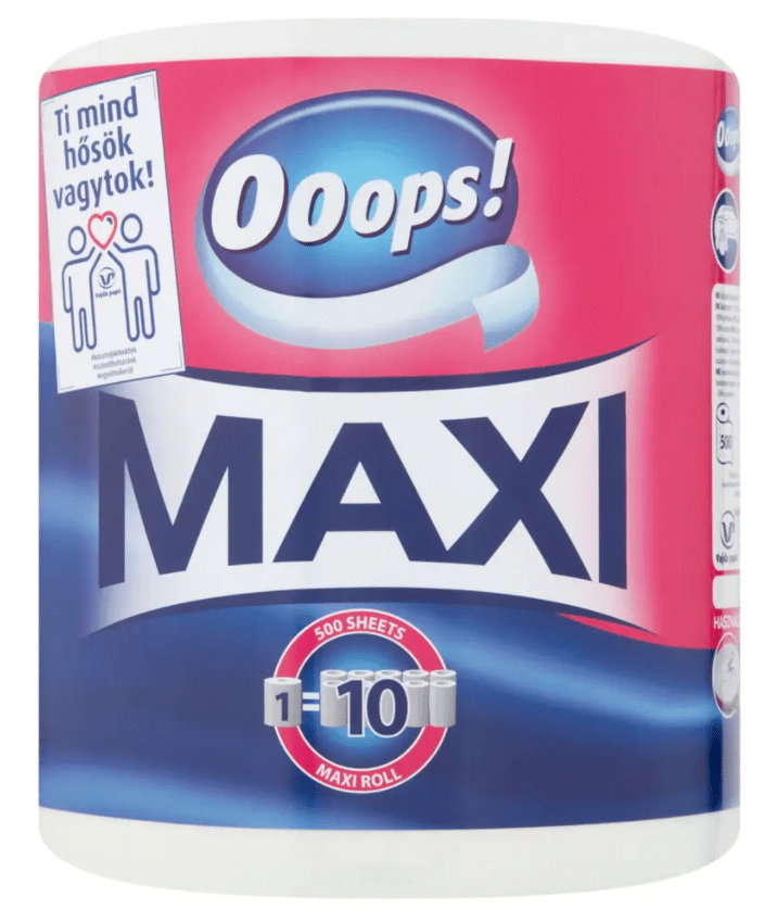 Ooops Ooops! MAXI kuchynské utierky 500 útržk.