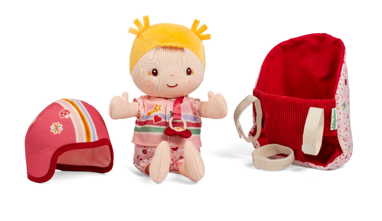 Lilliputiens – látková hračka na bicykel – bábika Lena