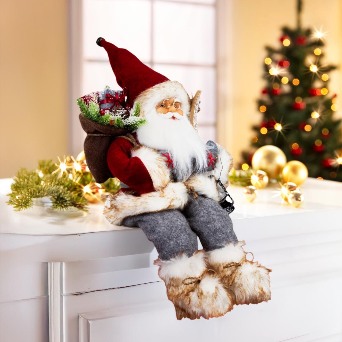 Zimný muž Alvar, sediaci