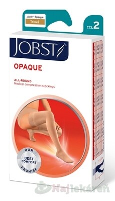 JOBST OPAQUE kompresívne stehenné pančuchy s lemom a otvorenou špičkou veľ. 4