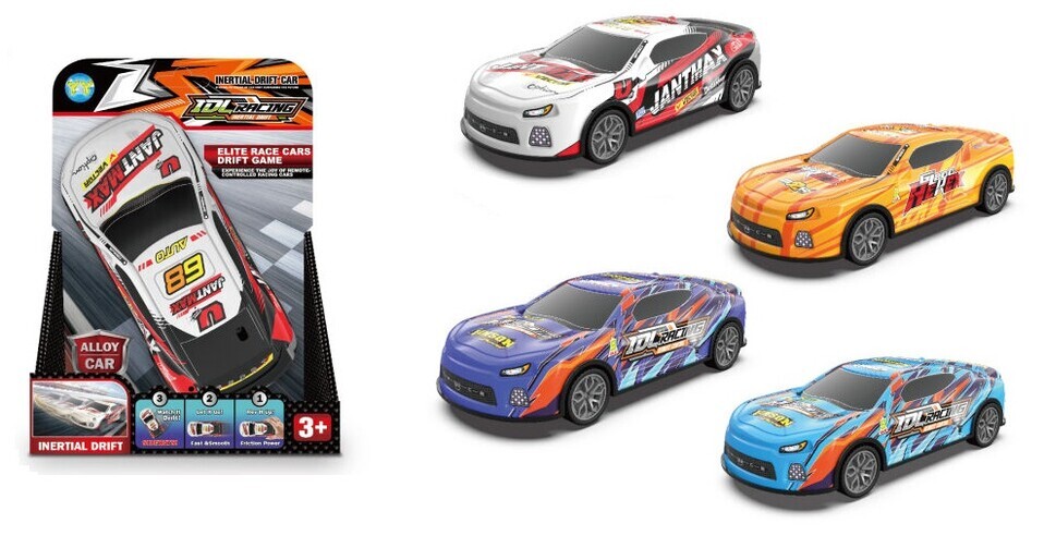 Driftovacie autíčko na zotrvačník kov 17cm - náhodná