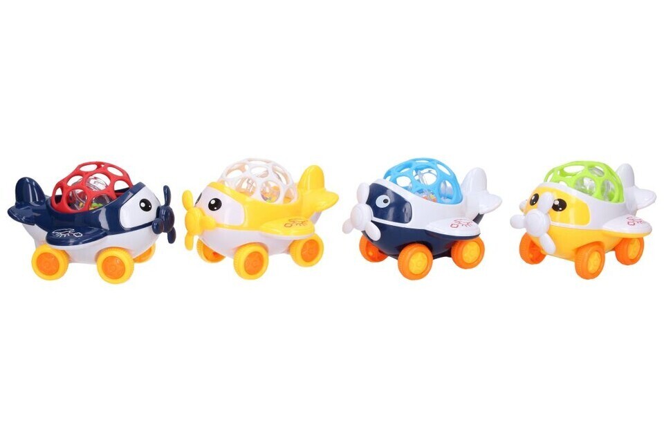 Hrkálka lietadlo 11cm - náhodná