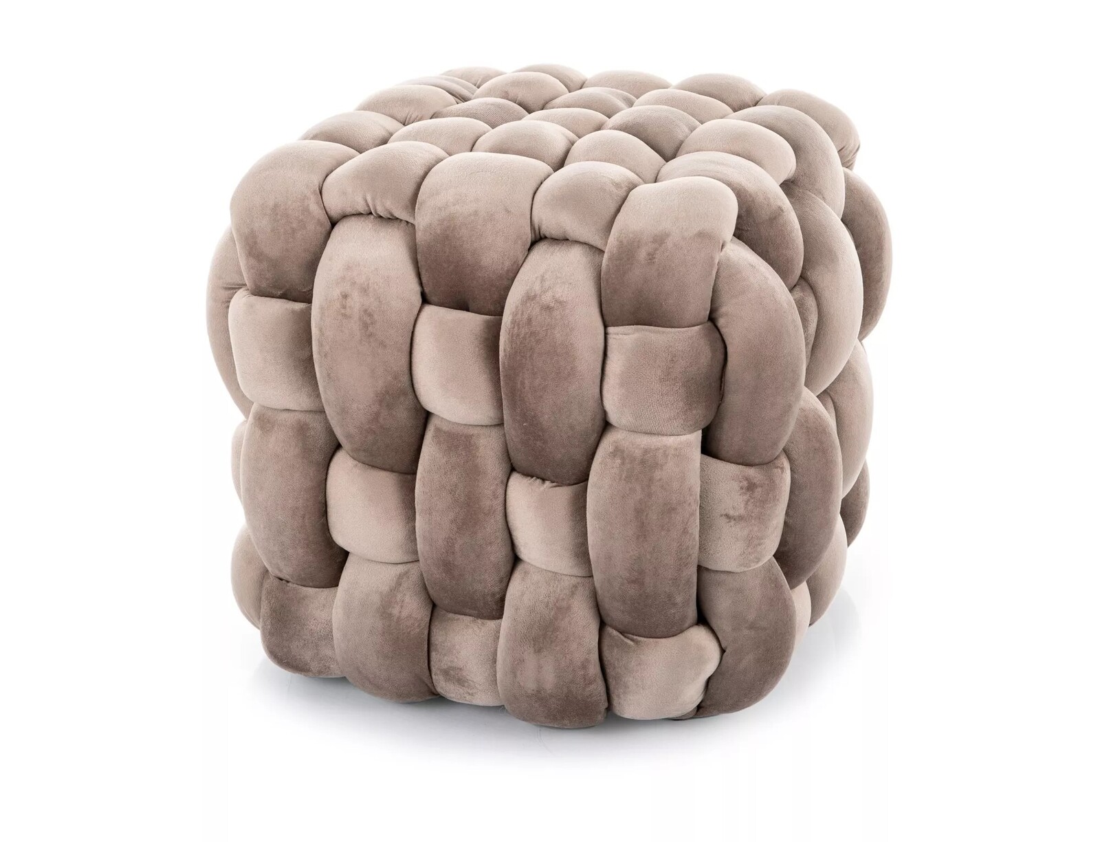 Taburet Faris Velvet tmavě béžový