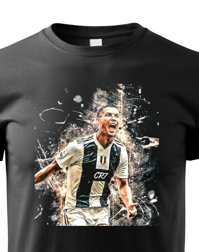 Dětské tričko s potiskem  Cristiano Ronaldo 3 -  dětské tričko pro milovníky fotbalu