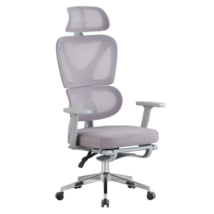 KONDELA Demos kancelárske kreslo sivá / chróm