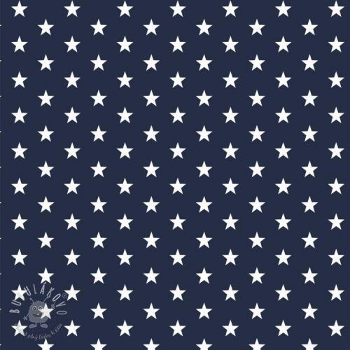 Bavlnená látka Petit stars navy