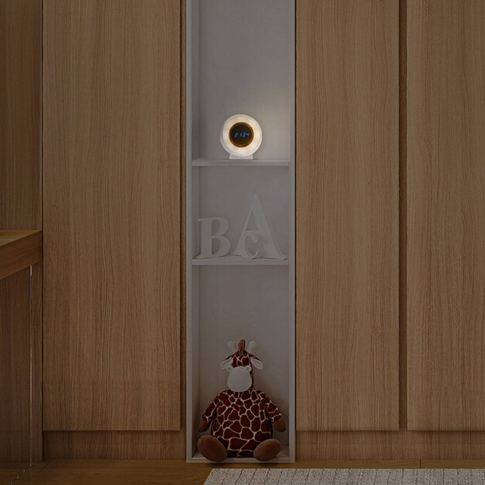 OSRAM LED nocne svetlo NIGHTLUX CLOCK, biele, hodiny, CCT