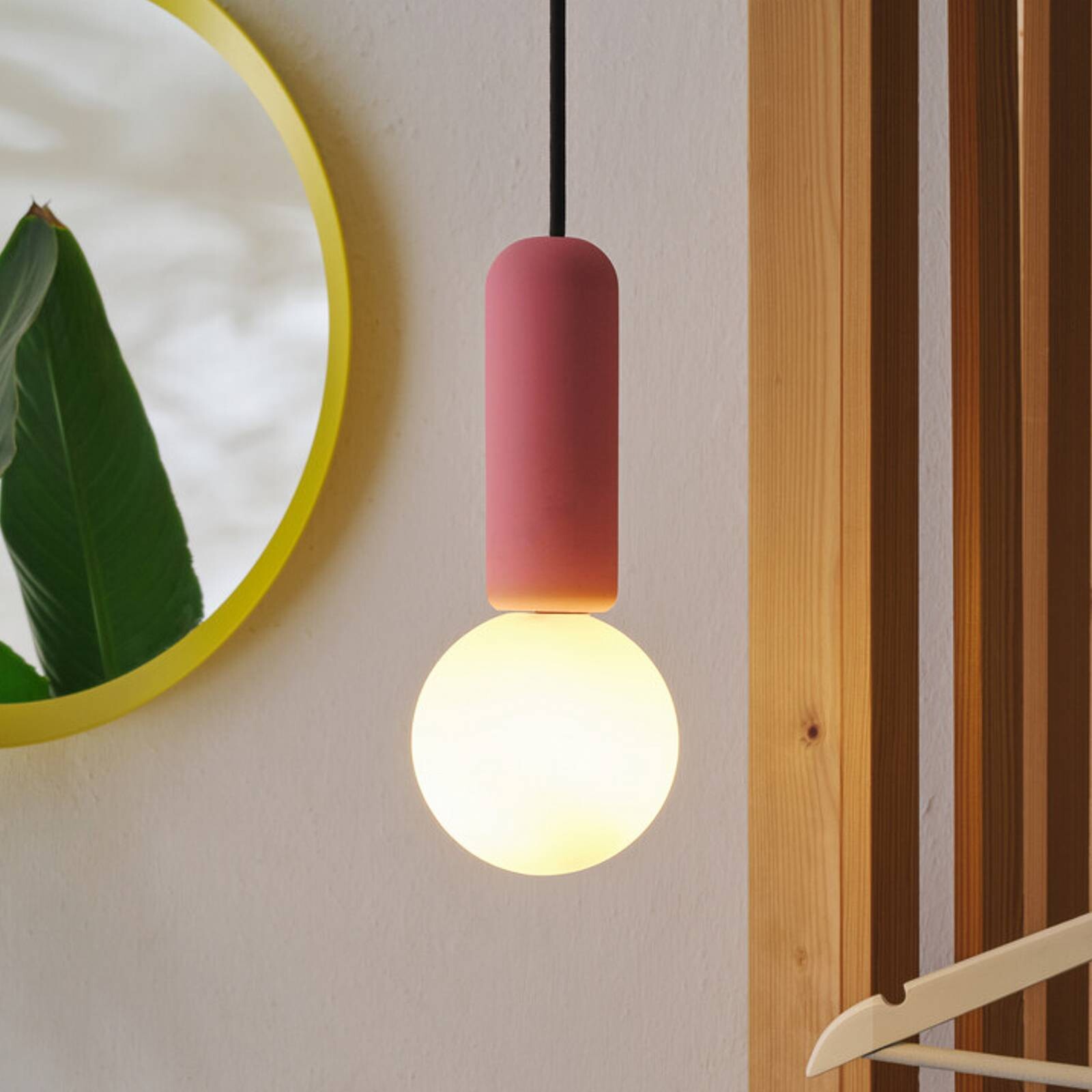 OSRAM závesné svietidlo Decor Concrete Mic, ružové, betón, G9