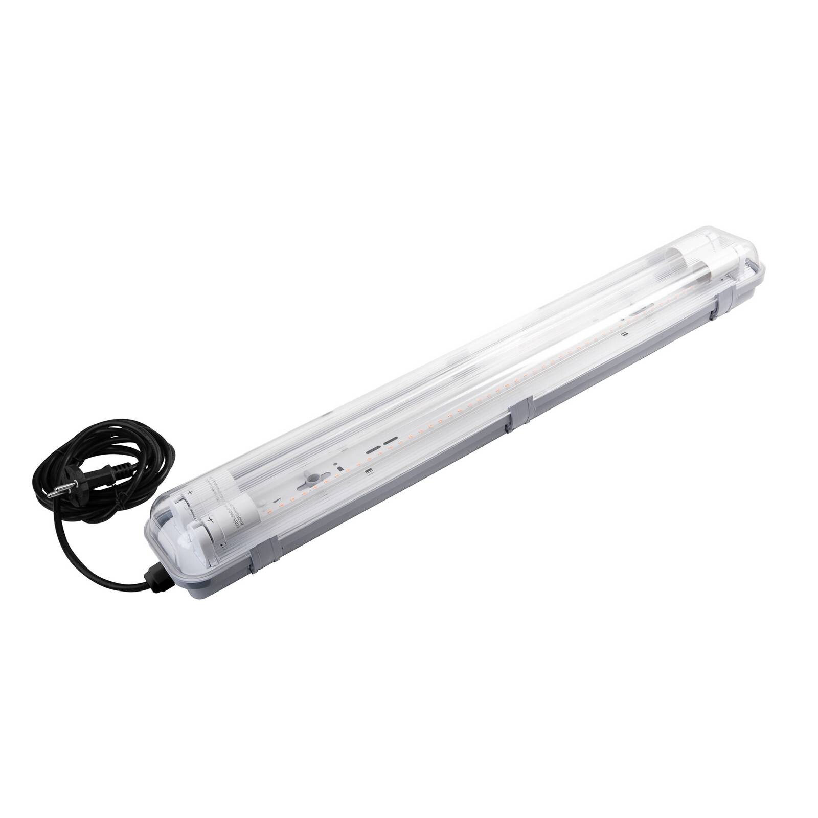 MEGAMAN rastlinná lampa Rocca, šírka 10 cm, 2 x T8, IP65