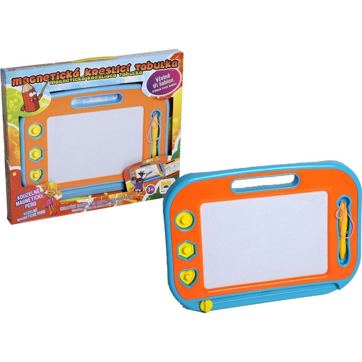 Mac Toys Magnetická tabuľka kresliaci modro-oranžová
