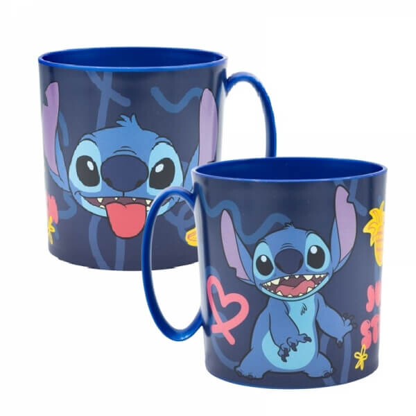 Storline Detský plastový hrnček Stitch Palms 390 ml