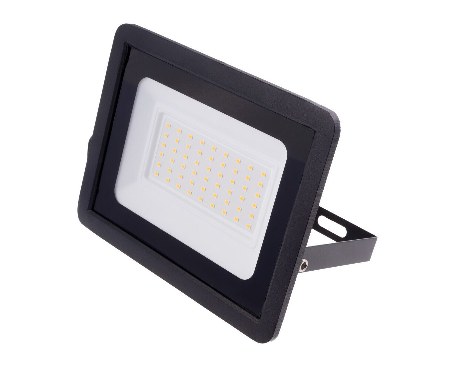 T-LED Čierny LED reflektor 50W Economy Farba svetla: Teplá biela 103010