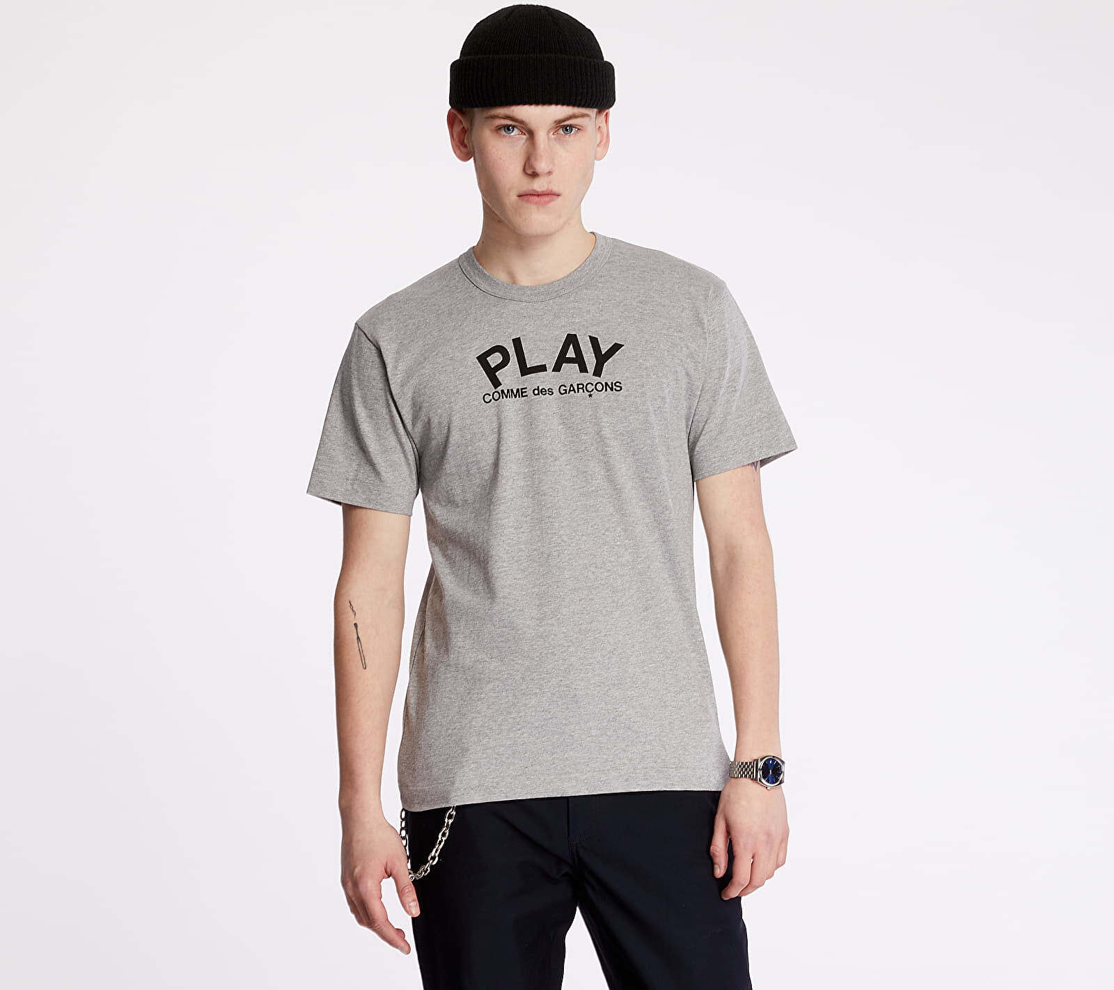 Tričko Comme des Garçons PLAY Tee UNISEX Grey M