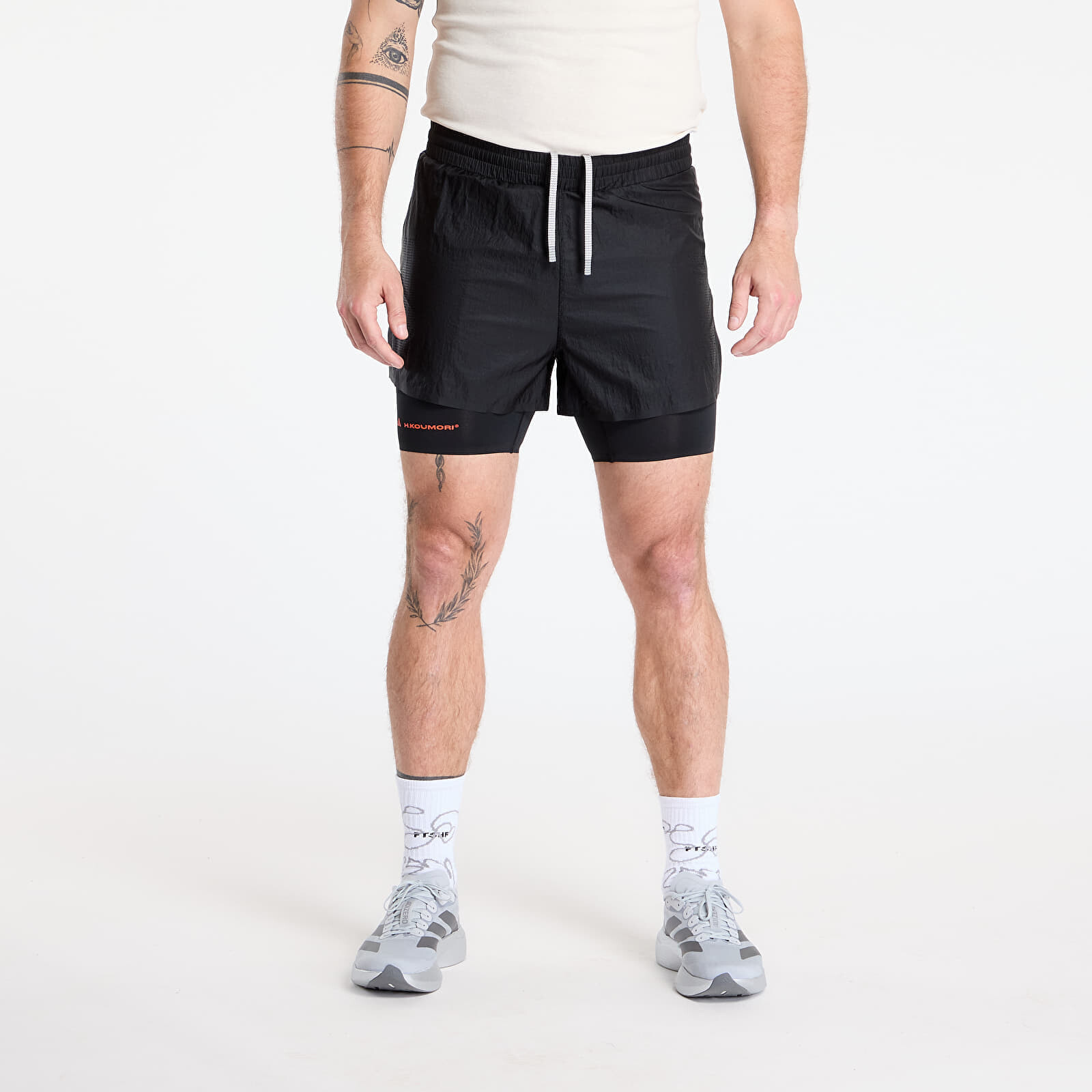 Šortky adidas Adi365 x Hermanos Koumori Running 2-In-1 Shorts Black S