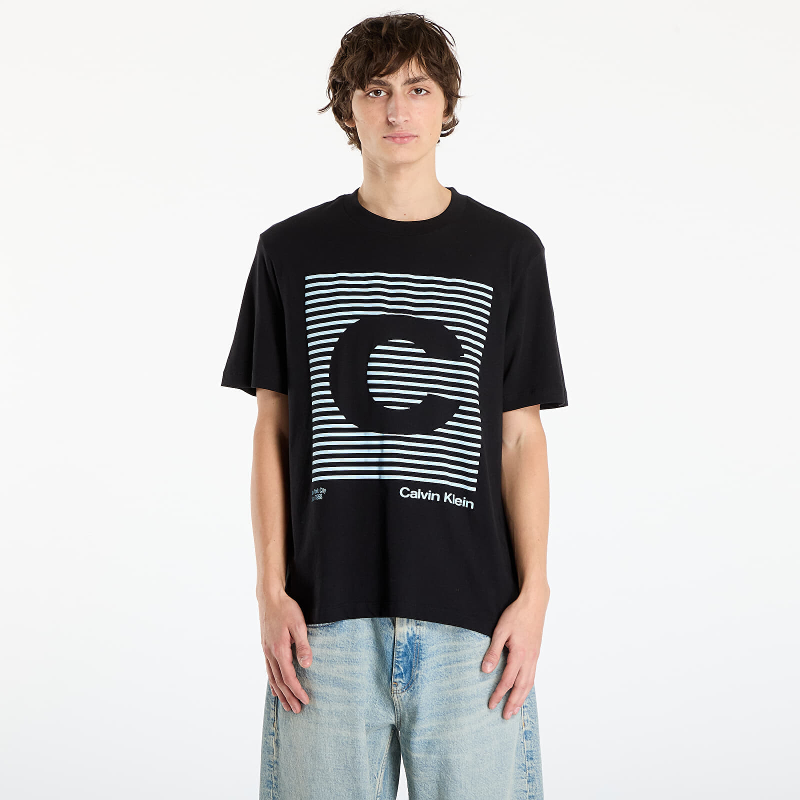 Tričko Calvin Klein Jeans Ss 20S Io Ck Speaker Graphic Tee Black XL