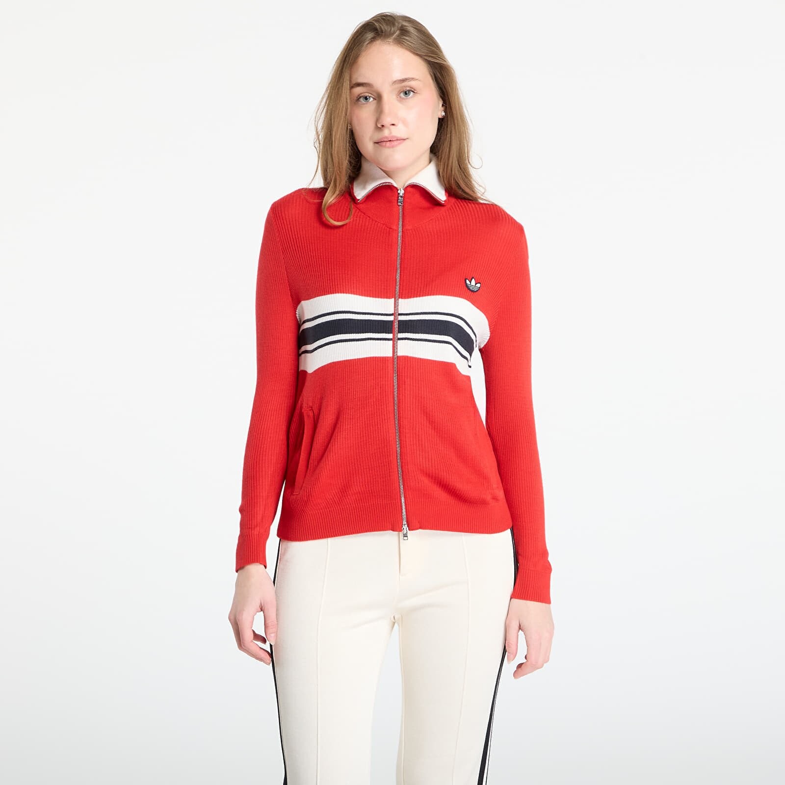 Mikina adidas x Wales Bonner W Knit Track Top Better Scarlet M