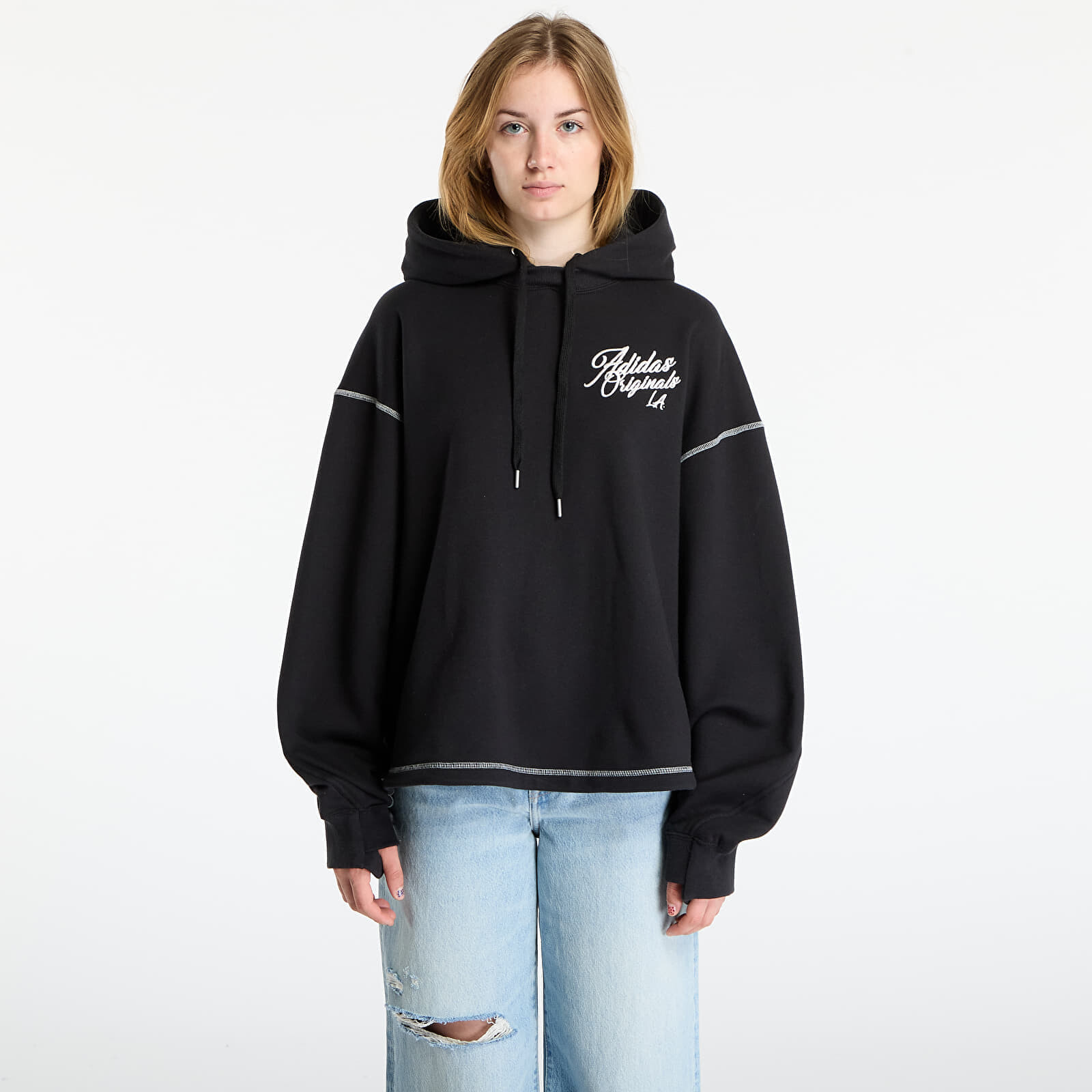 Mikina adidas x LA Originals Santa Monica Hoodie Black XL