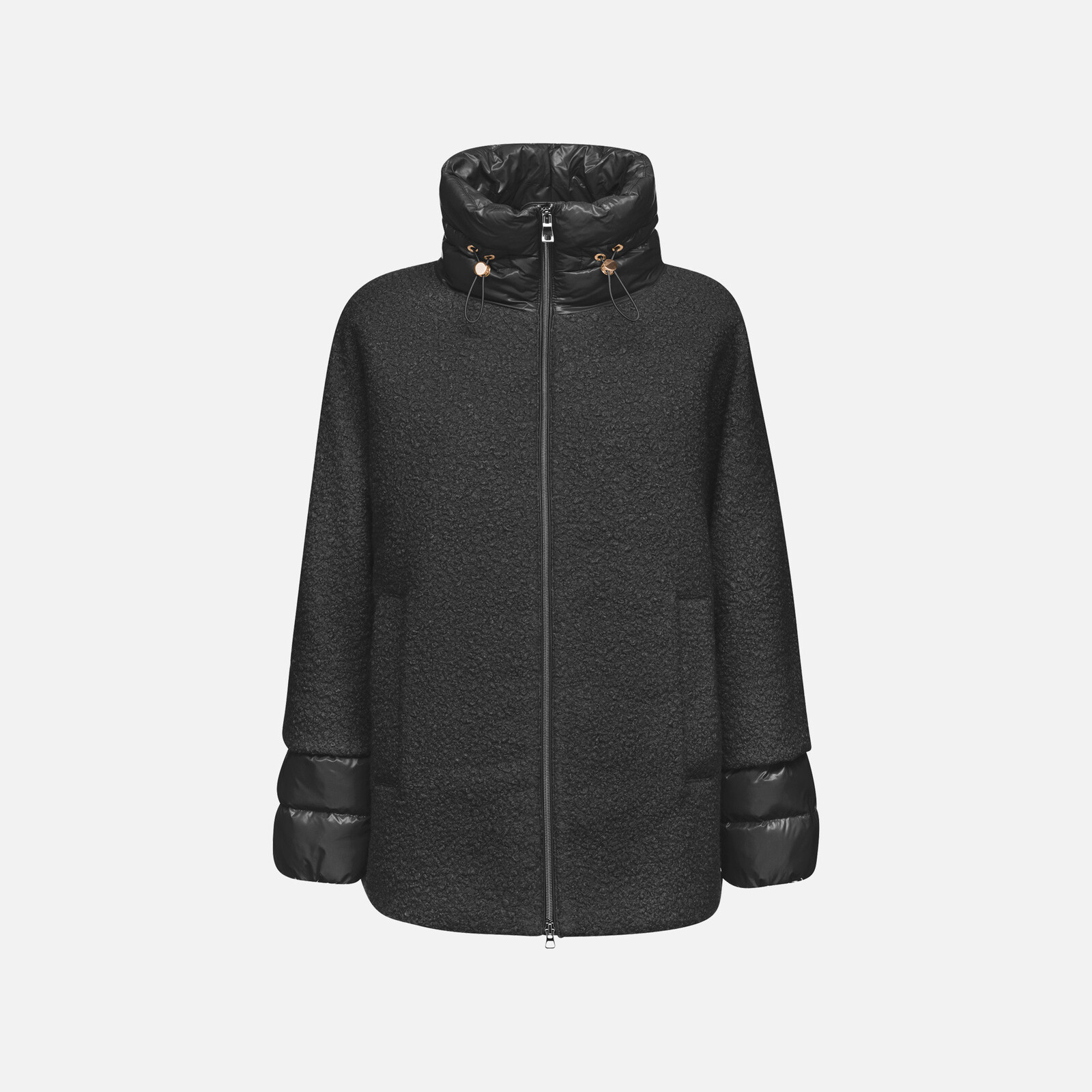 Black Women's Coat Geox Calithe - Women's