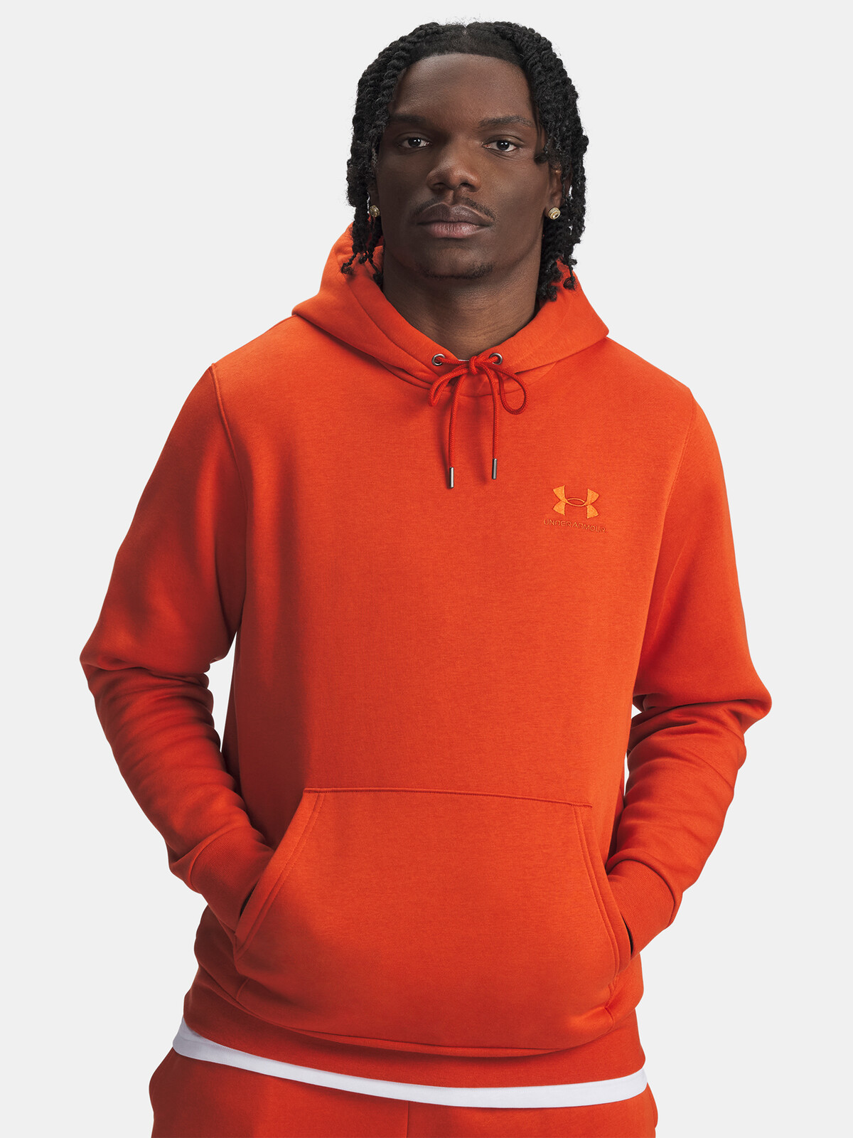 Men's Under Armour UA Icon Fleece Hoodie-ORG - Men's