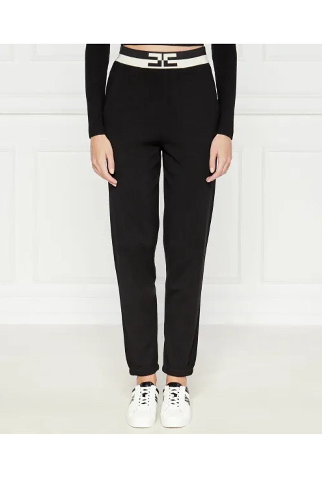 Elisabetta Franchi čierne nohavice