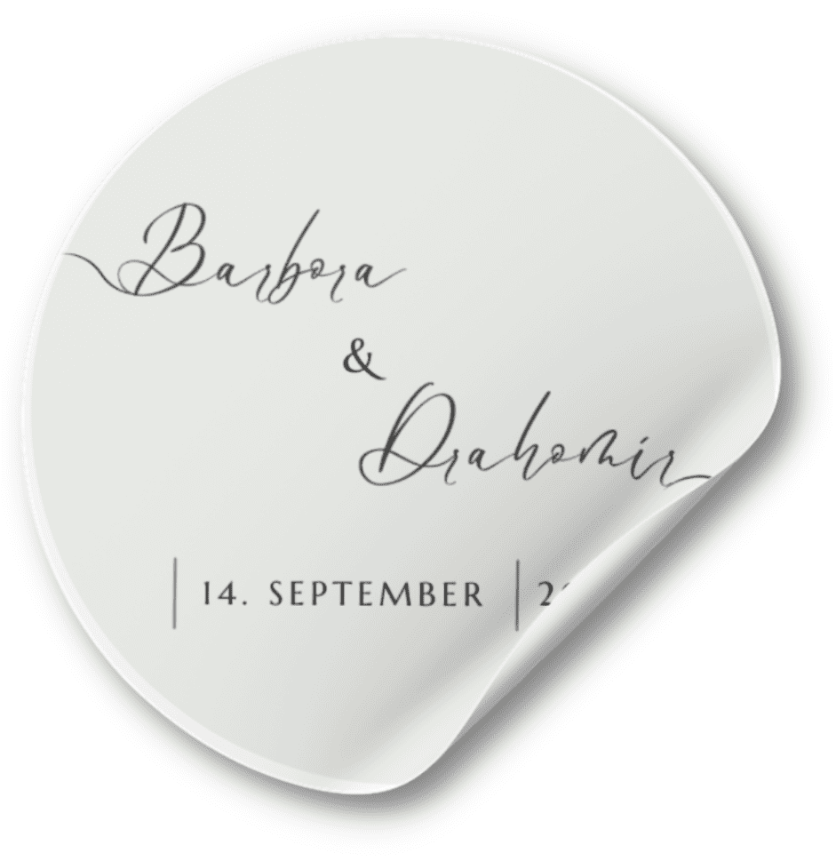 Personal Nálepka - Simple Zvoľte množstvo: od 30 do 60 ks